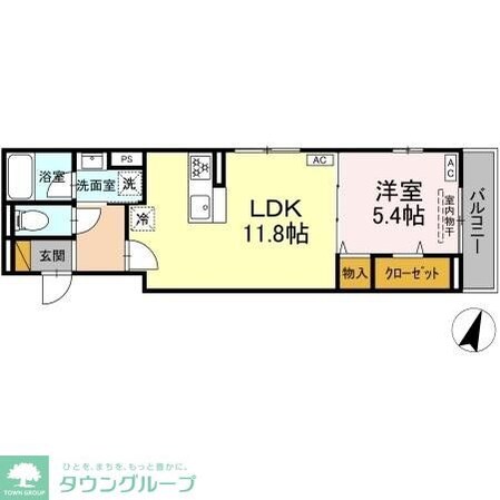 ディーシンシアの物件間取画像